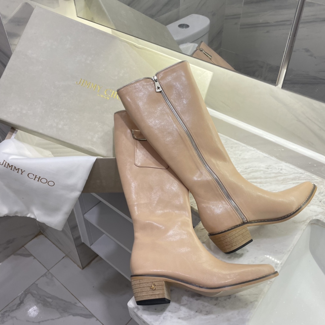 Jimmy Choo new autumn winter zipper knee & ankle boots-Luxeon