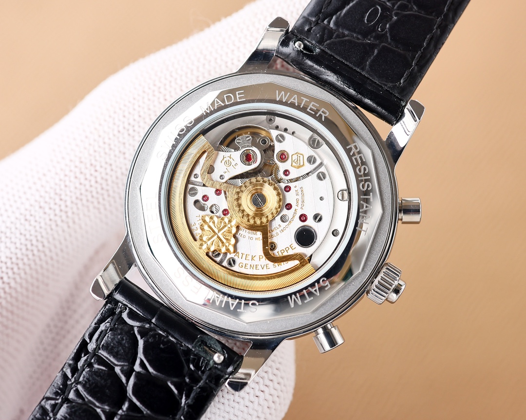 Patek Philippe Cowhide Watch Strap Super Luminous Effect-Luxeon