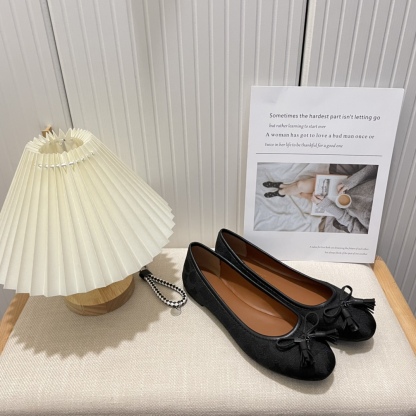 Coach new women bow-knot loafers flats-Luxeon