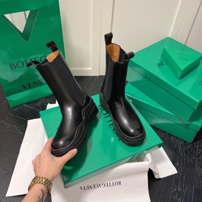 Bottega Venet mid-calf heeled boots-Luxeon