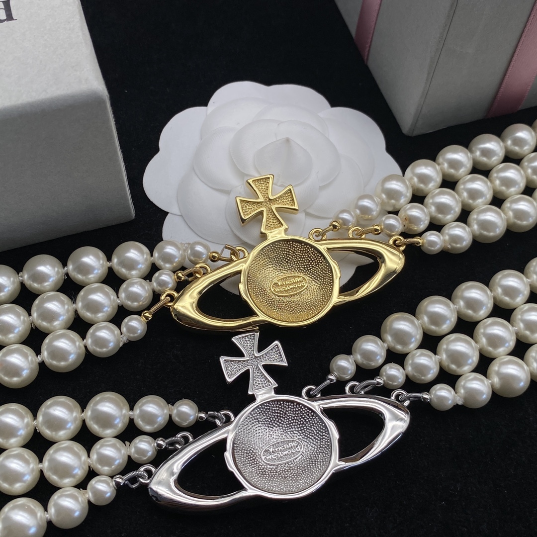 Western Queen Mother's Pearl Necklace-Luxeon