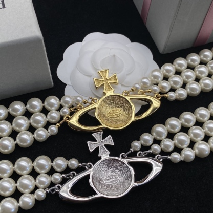 Western Queen Mother's Pearl Necklace-Luxeon