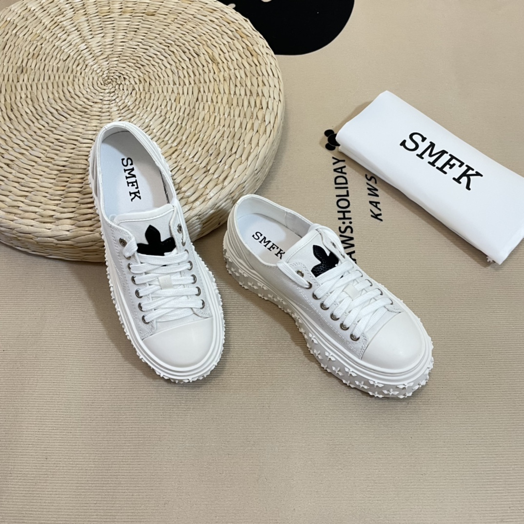 SMFK Tide Cross logo thick sole casual shoes-Luxeon