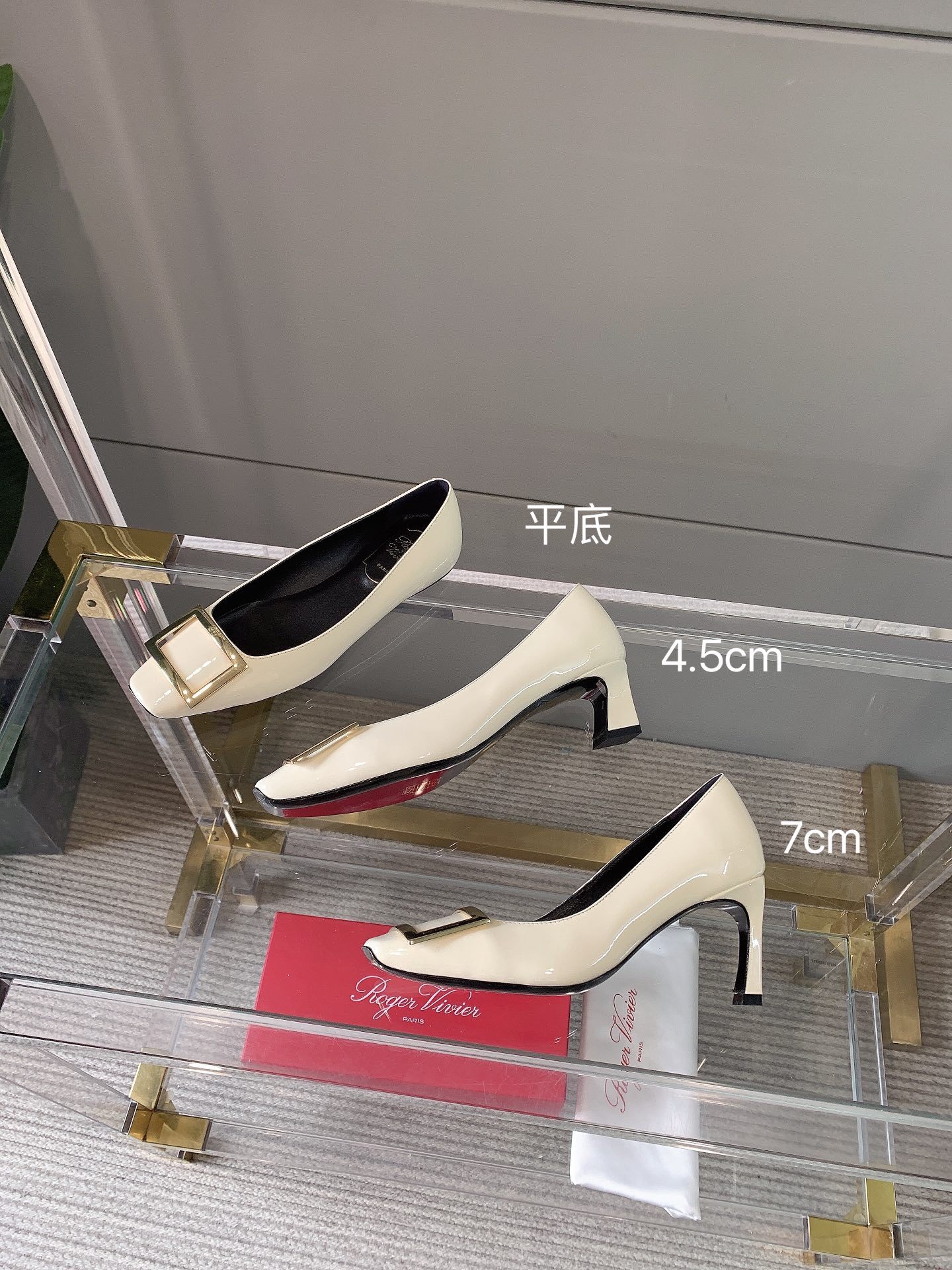 Roger Vivie Women Square Buckle Stiletto-Luxeon