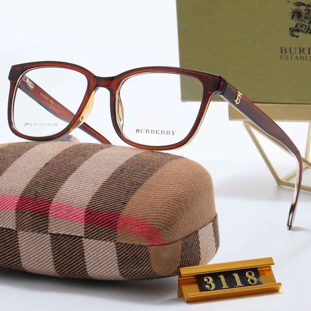 Burberry flat glasses-Luxeon