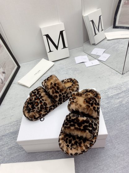 C style new winter pure wool slippers top quality-Luxeon