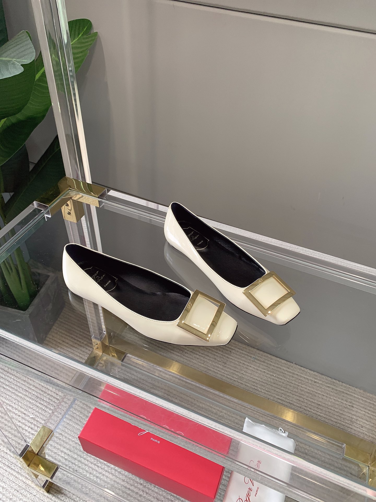 Roger Vivie Women Square Buckle Stiletto-Luxeon