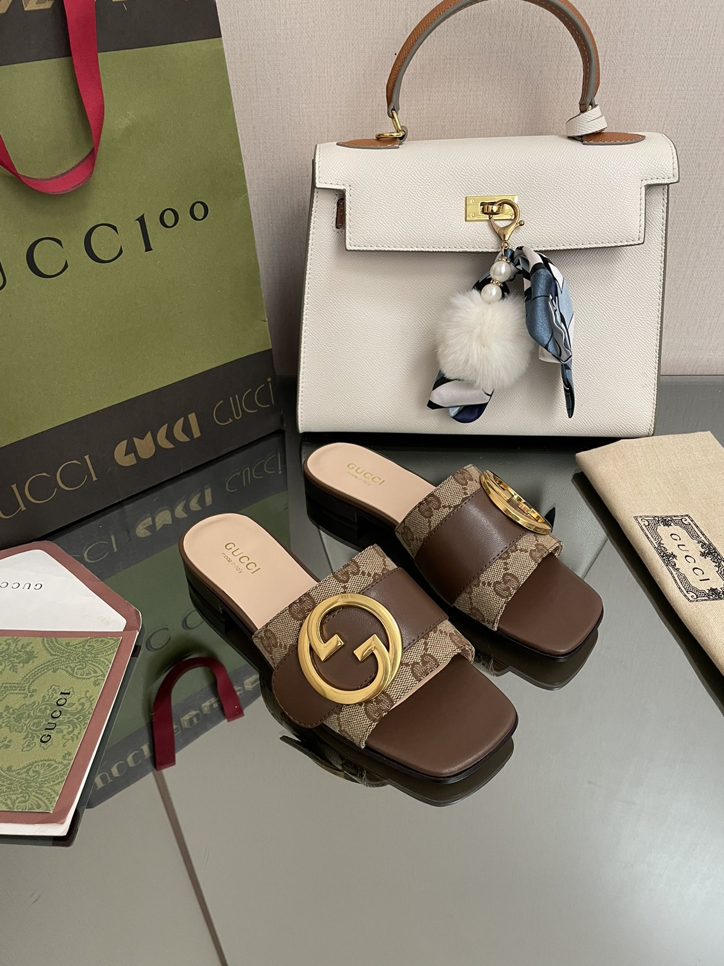 G style Double G flats sandals-Luxeon