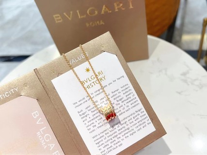 Bulgari Classic Sterling Silver S925 Complete Necklace-Luxeon