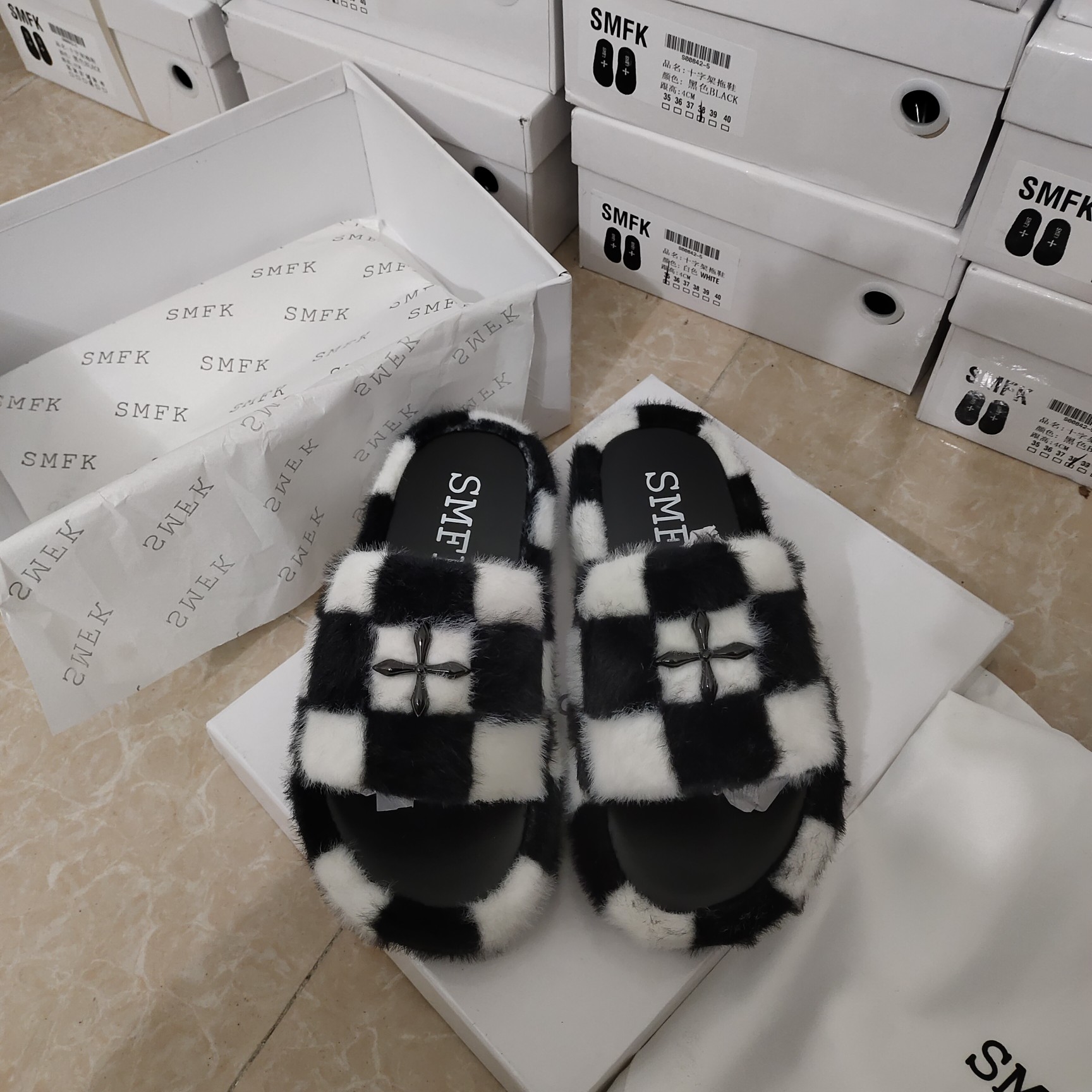 SMFK wool slippers new colors-Luxeon