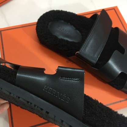 H style new winter wool slippers-Luxeon