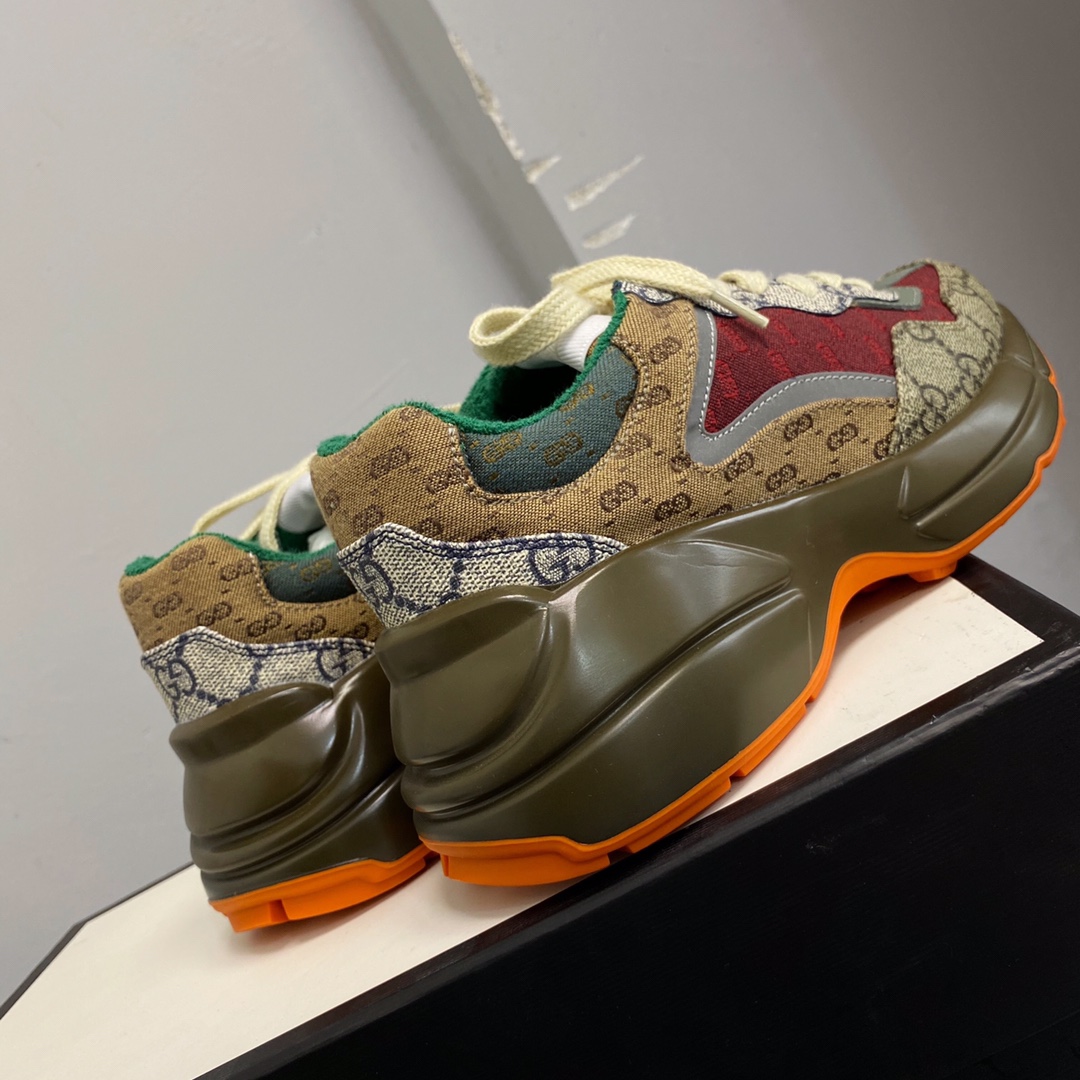 G style new rhyton thick bottom sneakers dad shoes-Luxeon