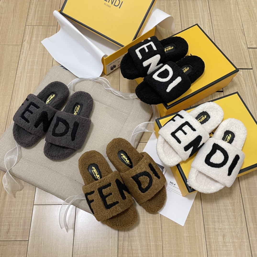 F style new women winter plush slippers-Luxeon