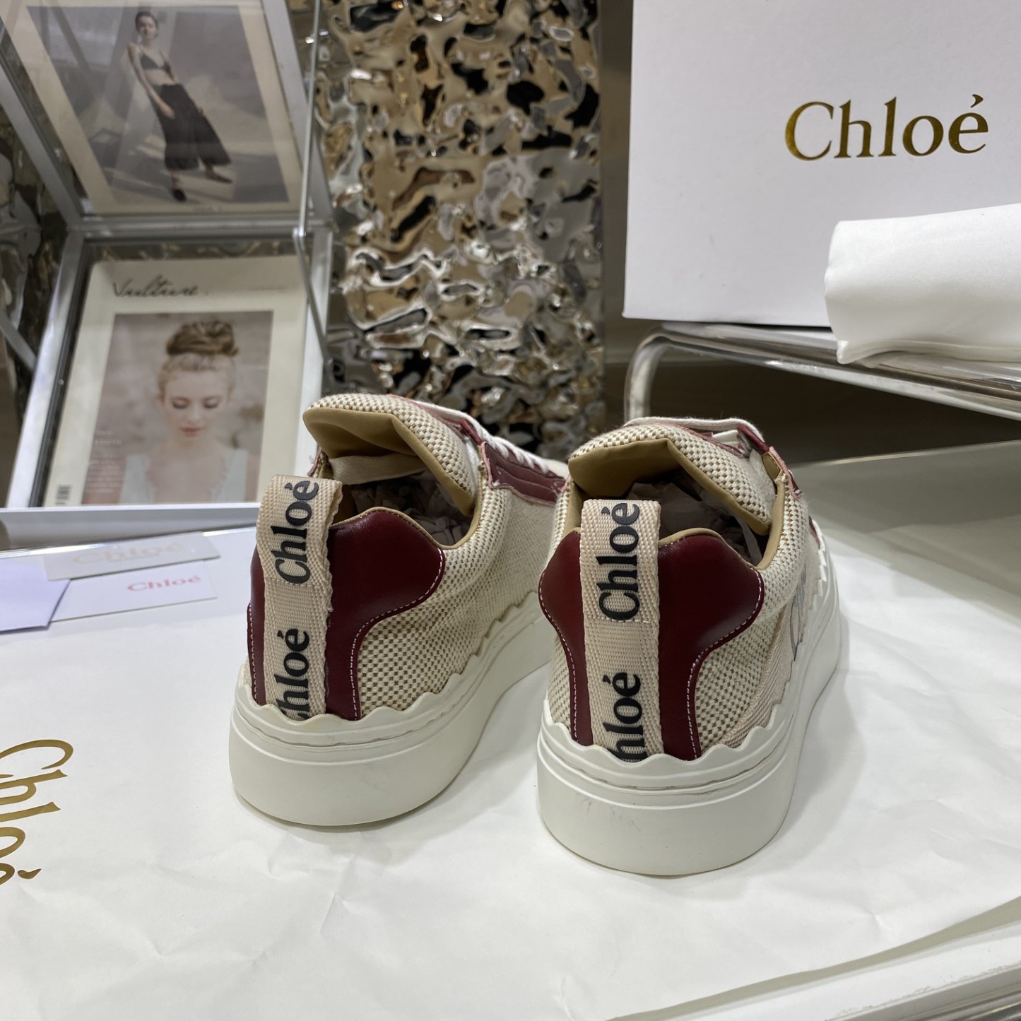 Chloe autumn new canvas flats casual shoes-Luxeon