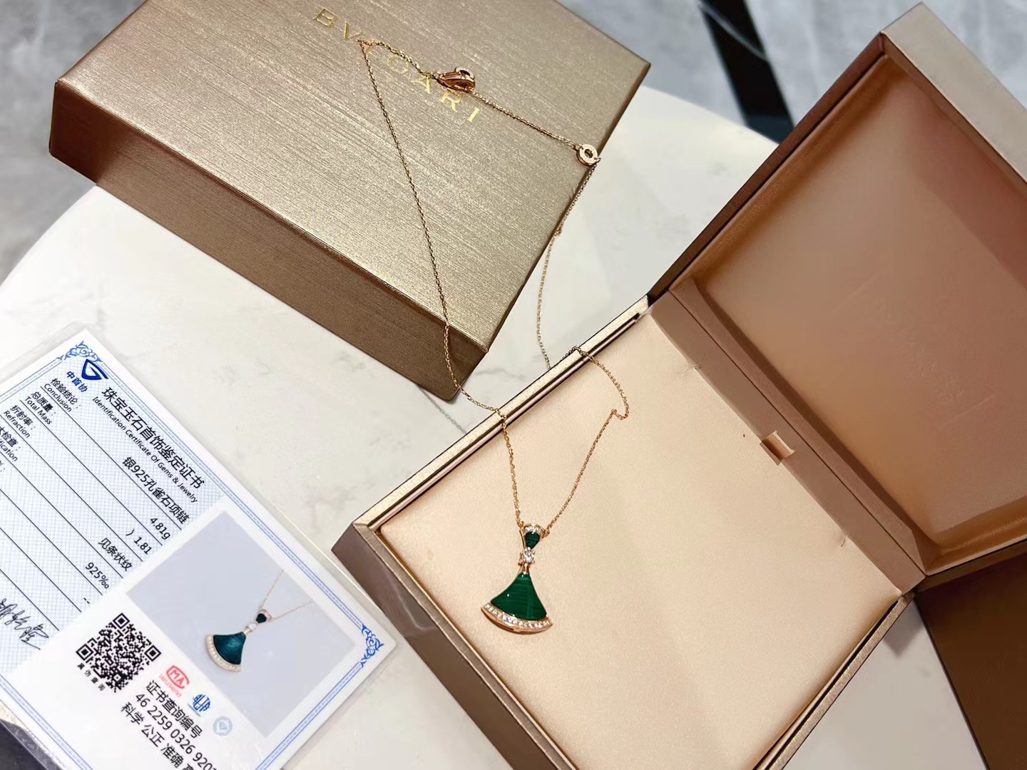 Bulgari Classic S925 Sterling Silver Small Skirt Necklace-Luxeon