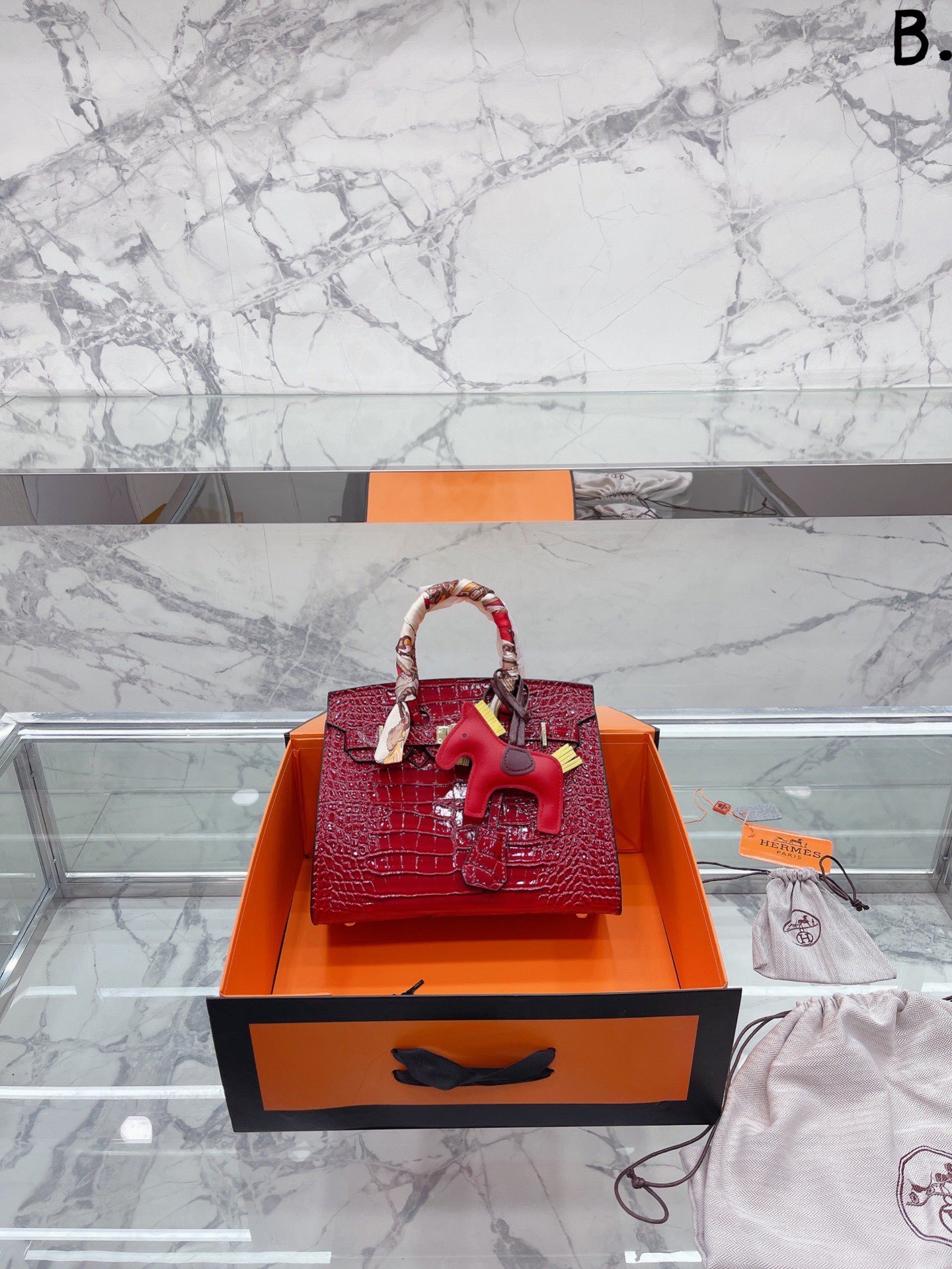 H style Birkin Classic Handbags Crocodile Pattern-Luxeon