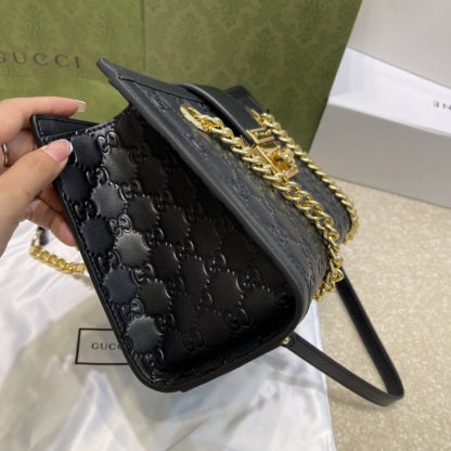 G style Flap single shoulder portable chain bag-Luxeon