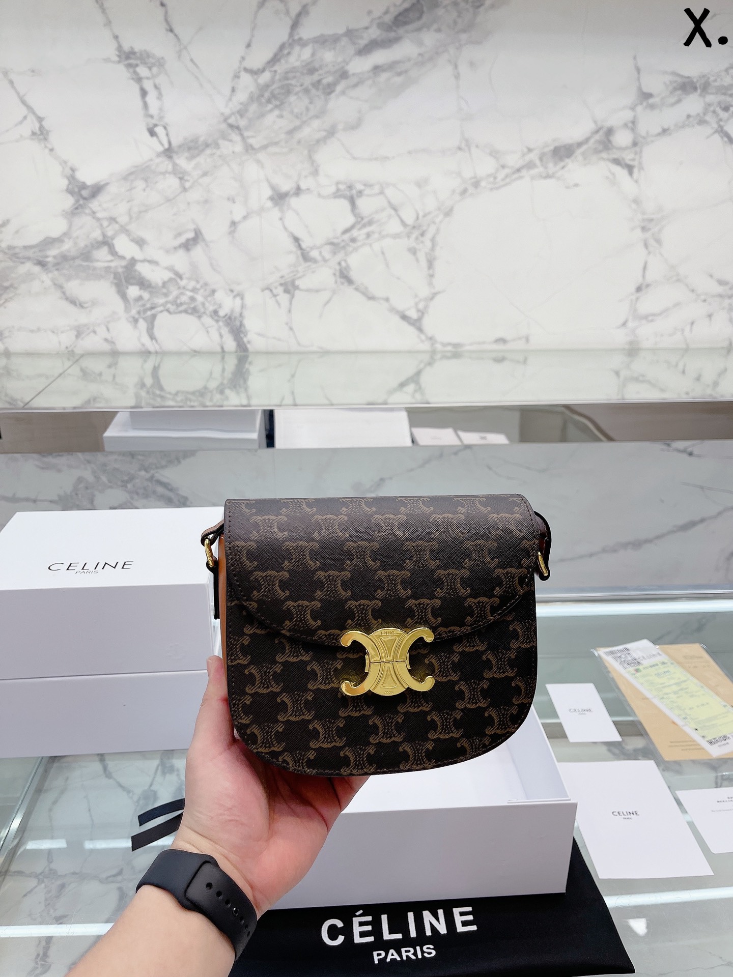 C style Teen Besace saddle bags-Luxeon