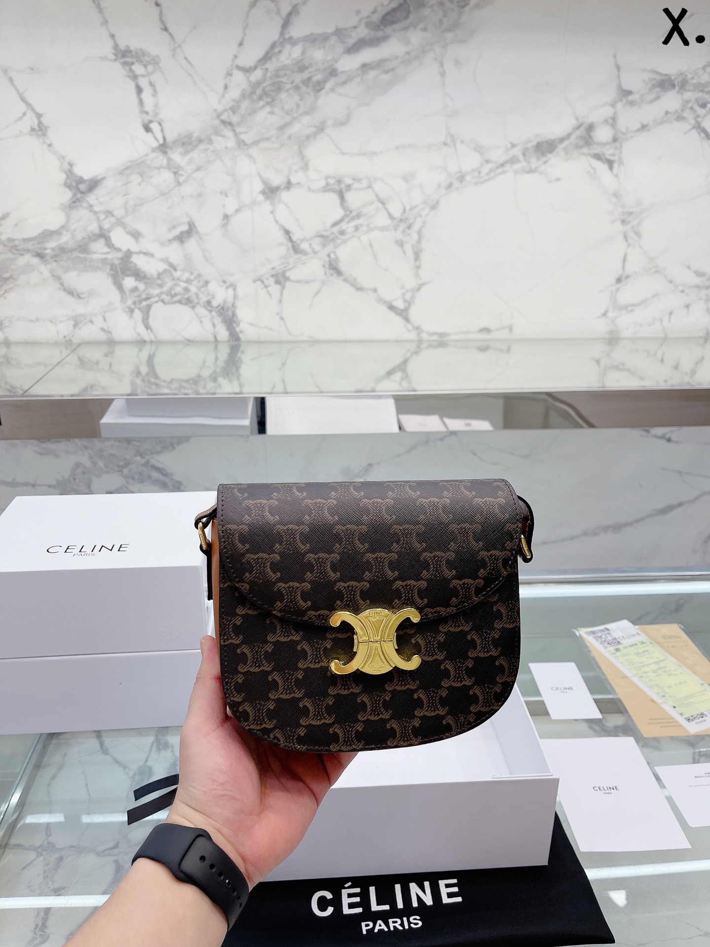 C style Teen Besace saddle bags-Luxeon