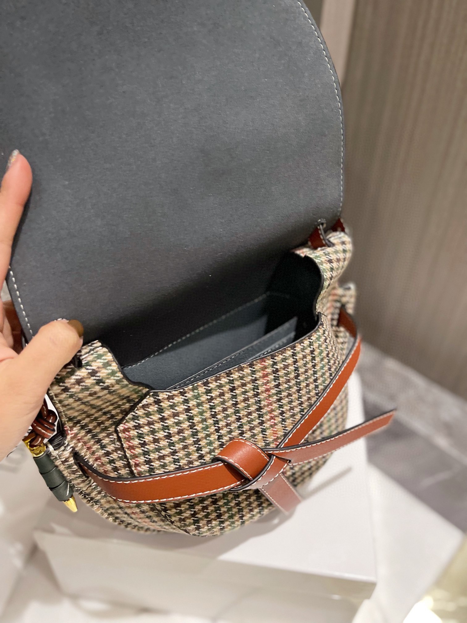 L style Gate Bag Saddle Bag Crossbody Bag-Luxeon
