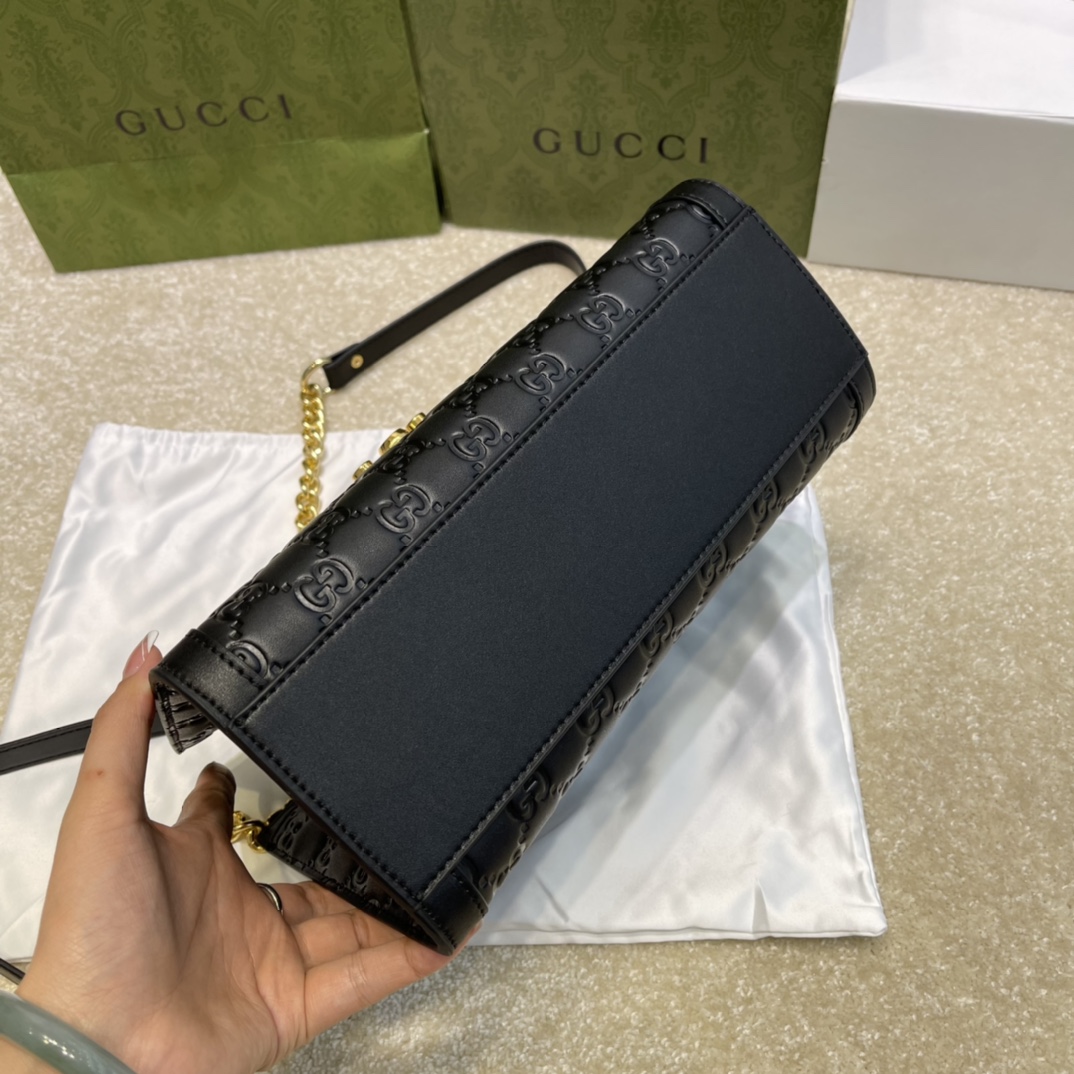 G style Flap single shoulder portable chain bag-Luxeon