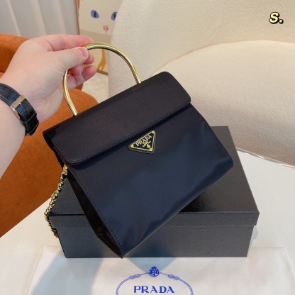 P style Handbags Golden Handle Tote Bag-Luxeon