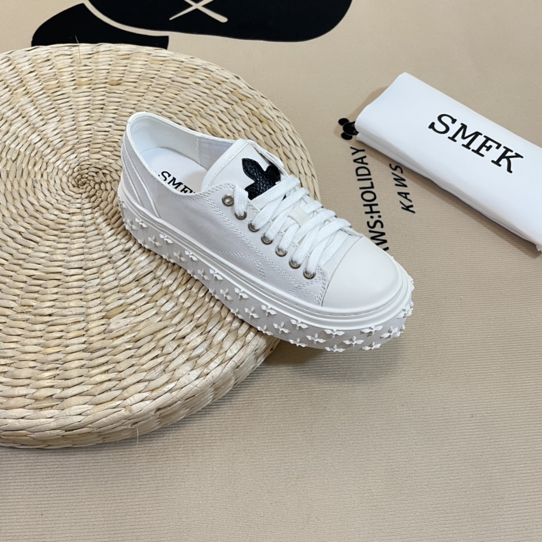 SMFK Tide Cross logo thick sole casual shoes-Luxeon