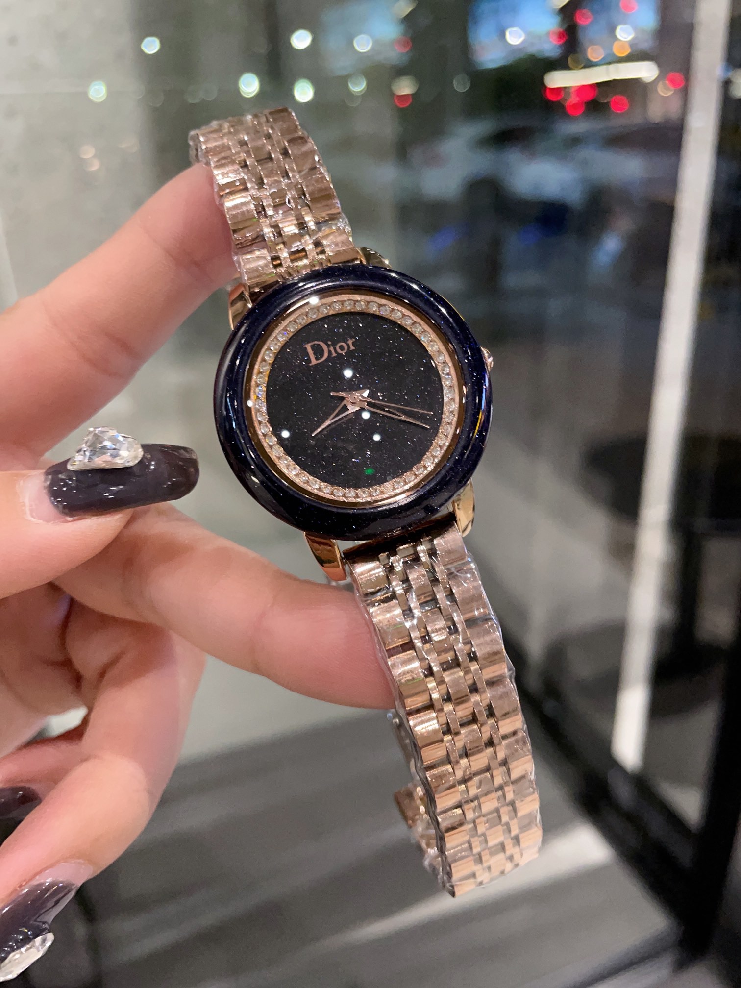 D style La D De D style Satine Series Watch Starry Sky Dial Elegance Exquisite-Luxeon