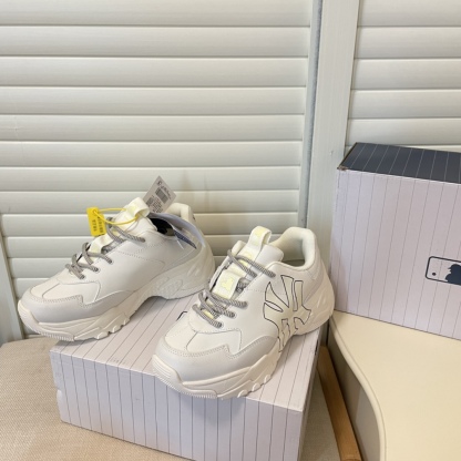 MLB new height-increasing thick sole sneakers casual shoes-Luxeon