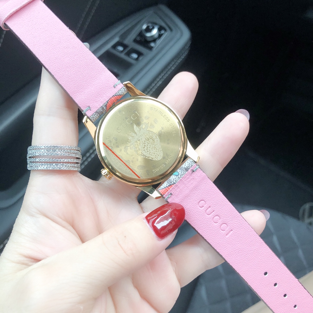 G style G-Timeless Series Watch Strawberry Print-Luxeon