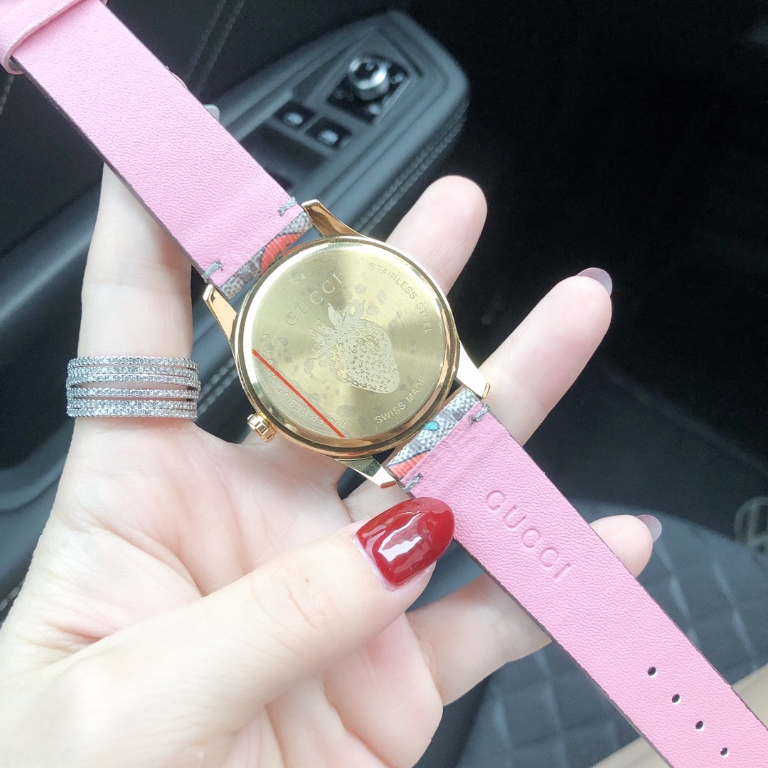 G style G-Timeless Series Watch Strawberry Print-Luxeon