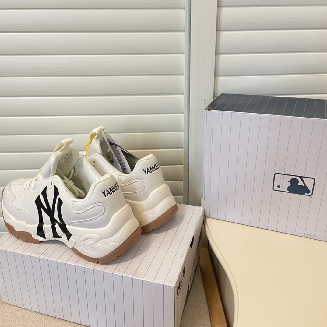 MLB new height-increasing thick sole sneakers casual shoes-Luxeon