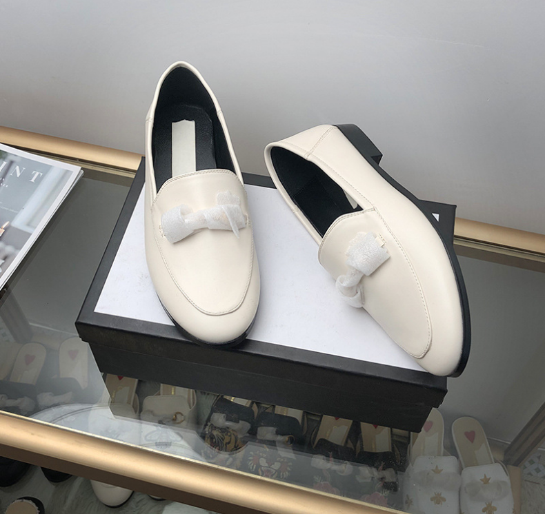 G style Women Flat Genuine Leather Loafers-Luxeon