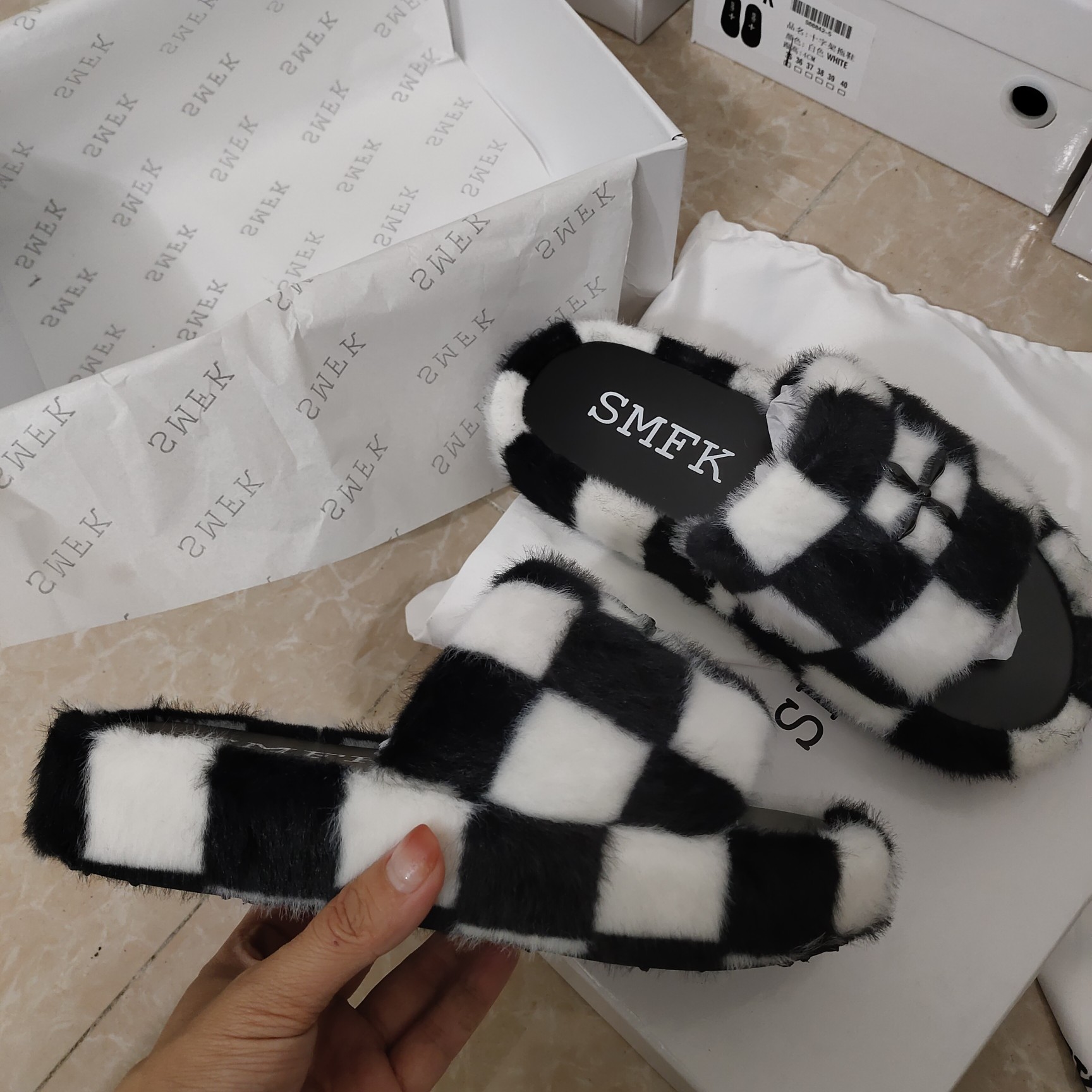 SMFK wool slippers new colors-Luxeon
