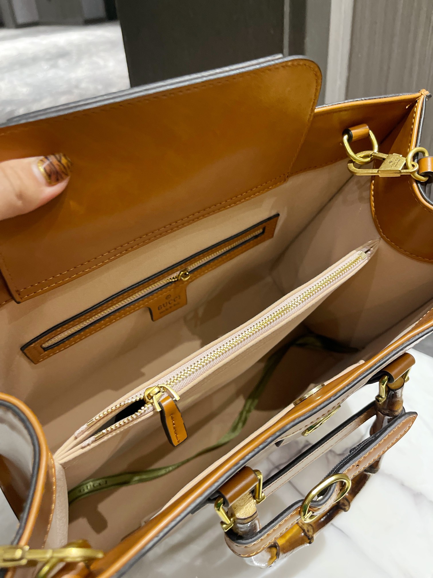 G style Diana bamboo women handbags-Luxeon