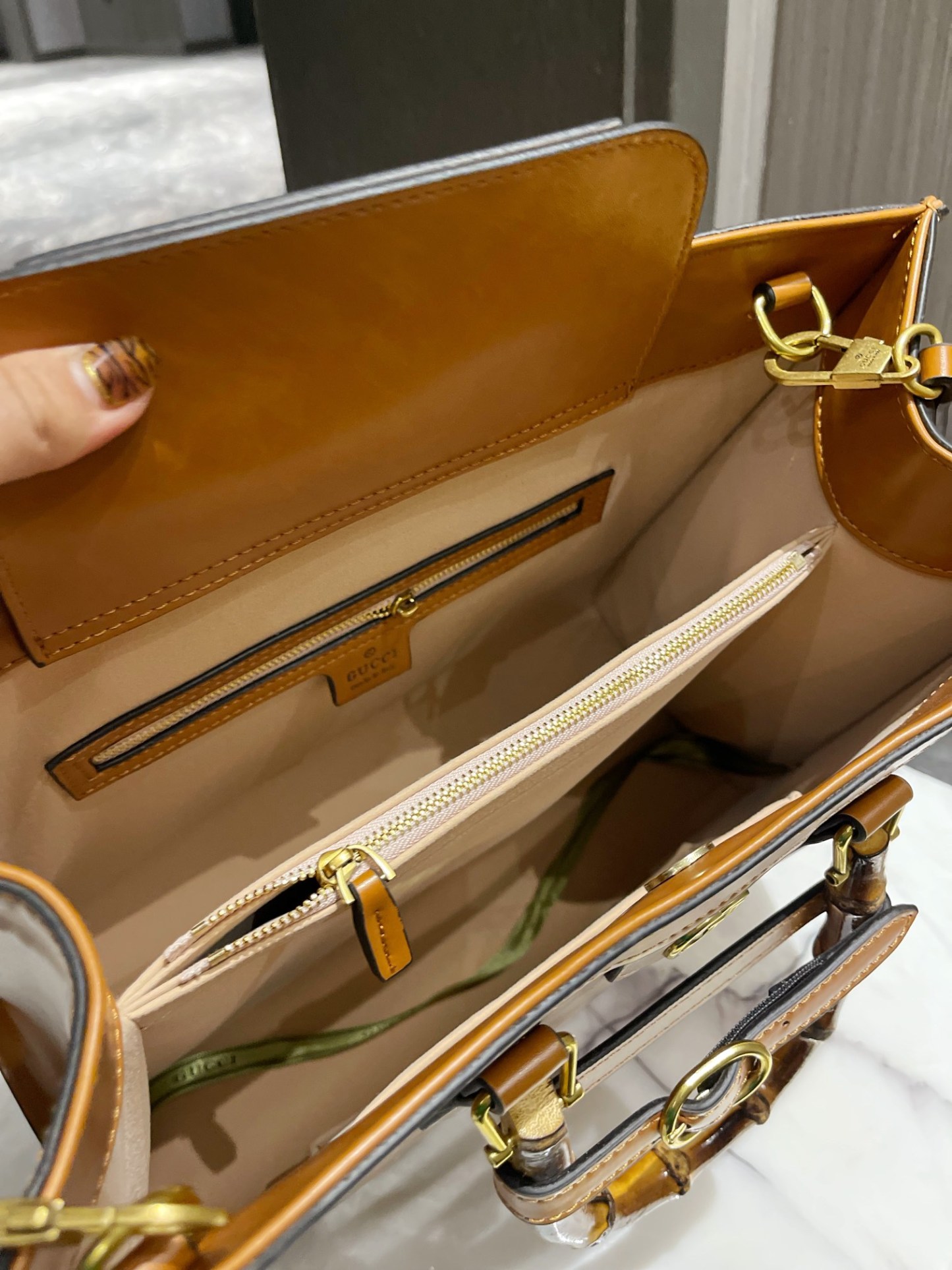 G style Diana bamboo women handbags-Luxeon