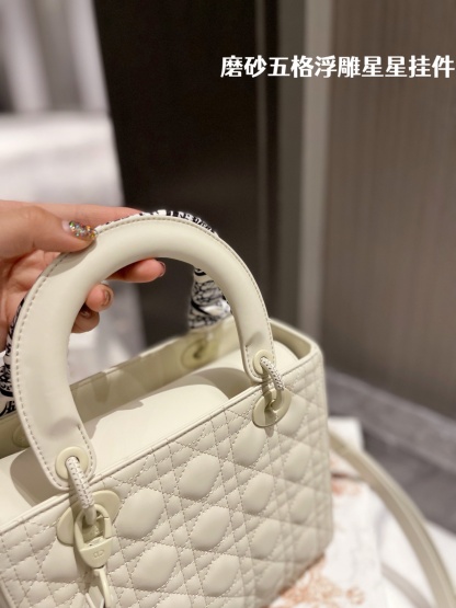 D style Diana Handbags Frosted (five grids)-Luxeon