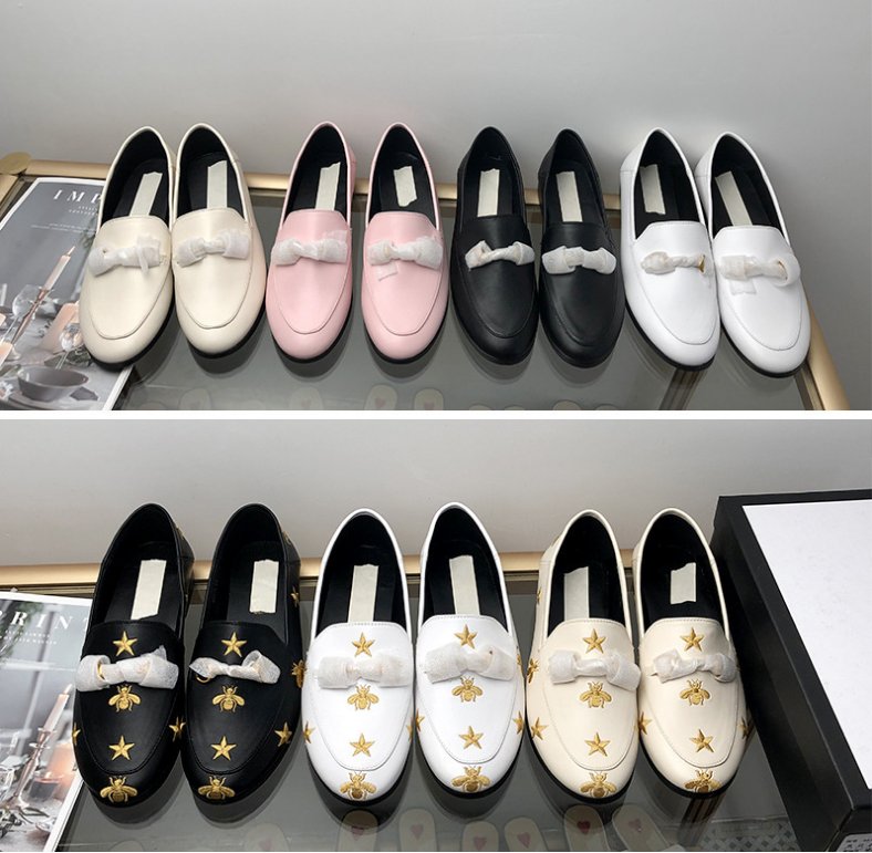 G style Women Flat Genuine Leather Loafers-Luxeon