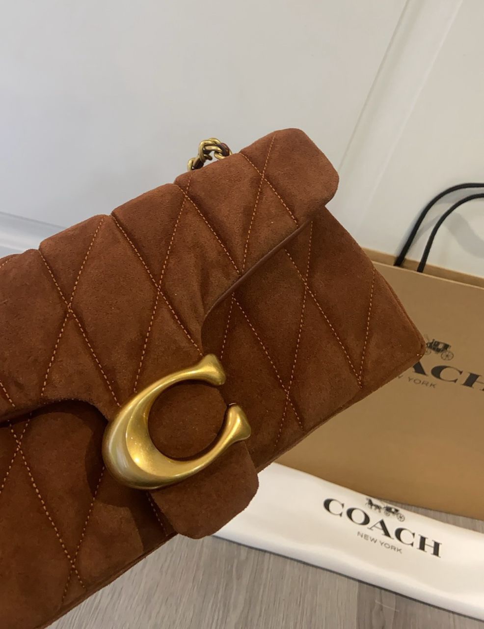 Diamond-patterned handbag 26*15*8cm