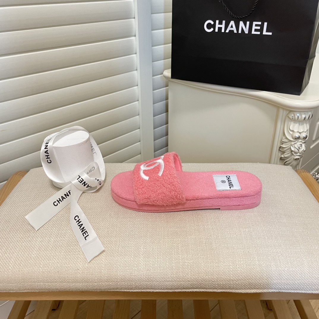 C style double-C winter wool slippers-Luxeon