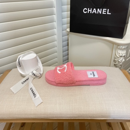 C style double-C winter wool slippers-Luxeon