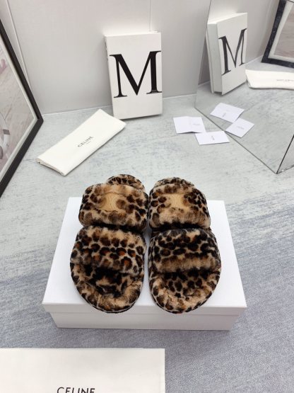 C style new winter pure wool slippers top quality-Luxeon