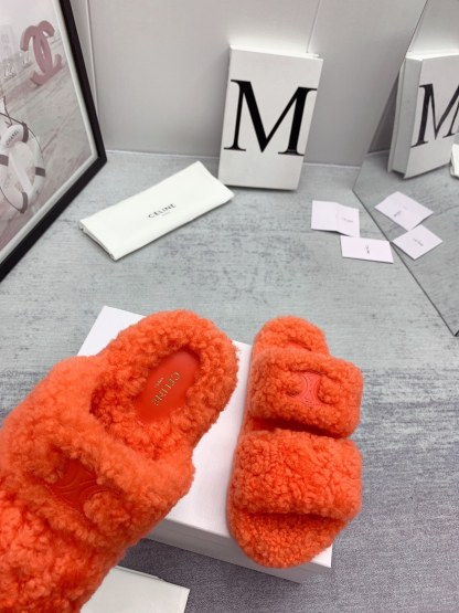 C style new winter pure wool slippers top quality-Luxeon