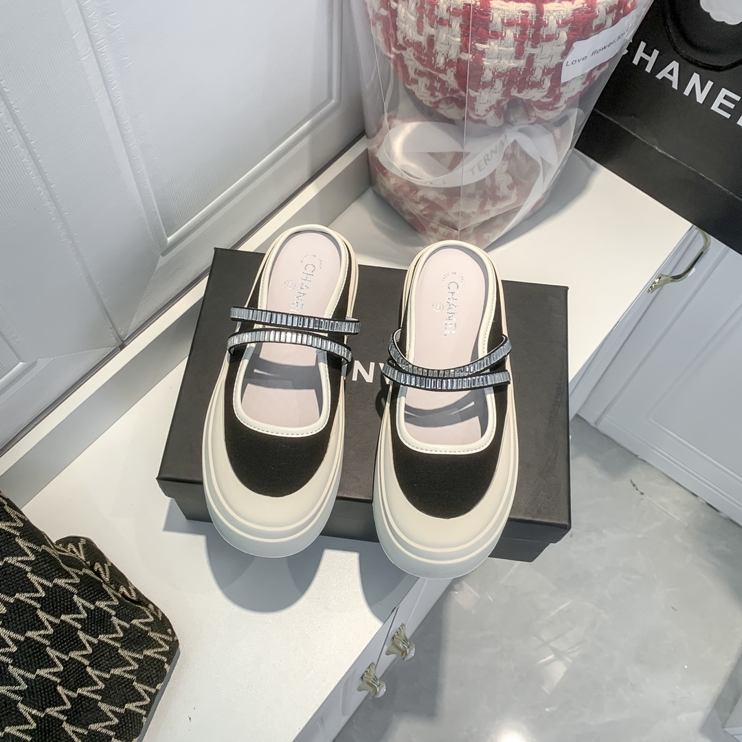 C style New Rhinestone Mary Jane Half Drag-Luxeon