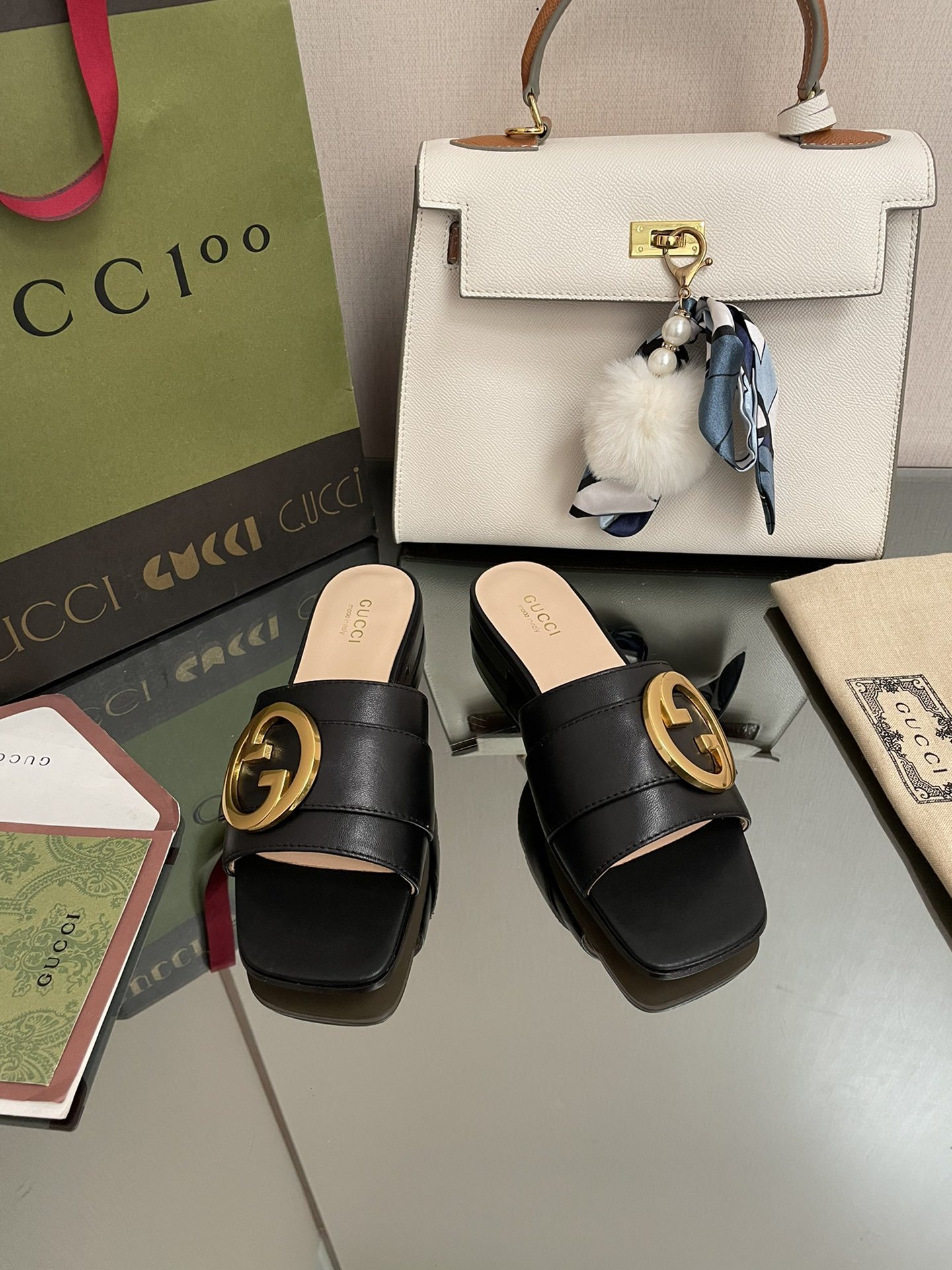 G style Double G flats sandals-Luxeon