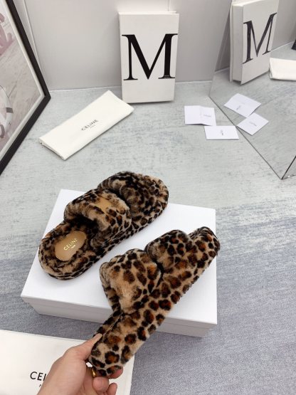C style new winter pure wool slippers top quality-Luxeon