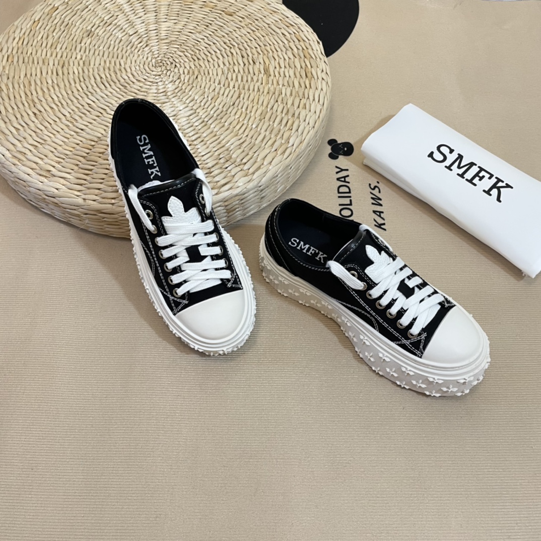 SMFK Tide Cross logo thick sole casual shoes-Luxeon