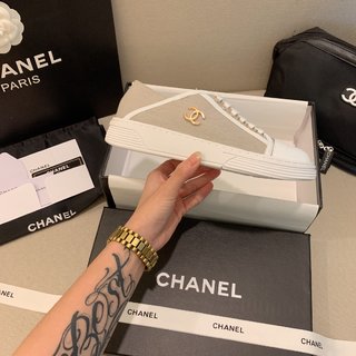 C style Classic Fashion Two-Piece White Shoes-Luxeon