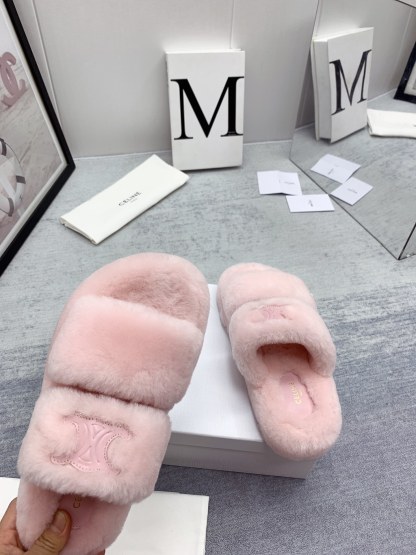 C style new winter pure wool slippers top quality-Luxeon