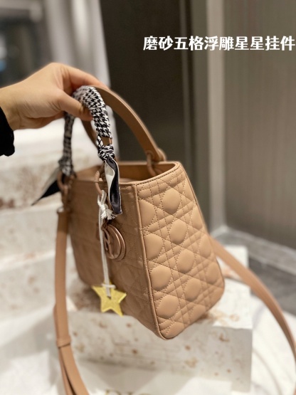 D style Diana Handbags Frosted (five grids)-Luxeon